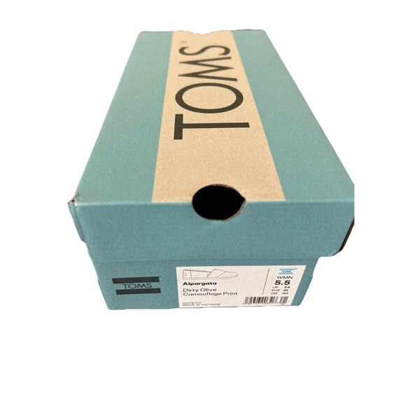 Toms Women's Alpargata Slip-On, Dirty Olive Camouflage Print size 5.5 - Picture 4 of 4